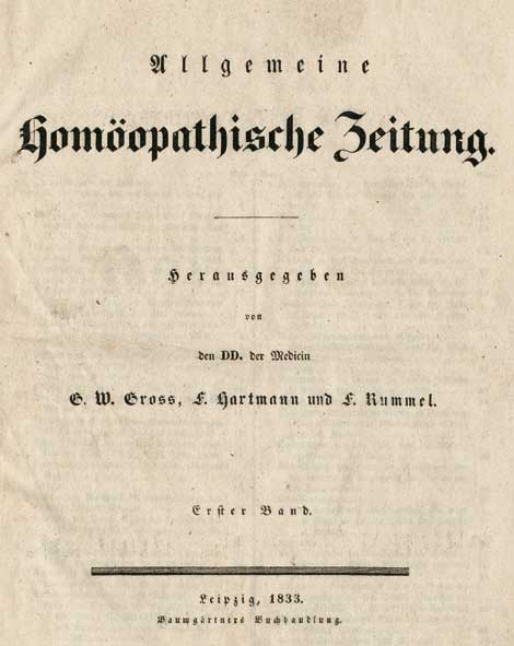 Allgemeine Homoopatische Zeitung